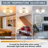 3-Light Semi Flush Mount Ceiling Light Globe Ceiling Light Mid Century Ceiling L