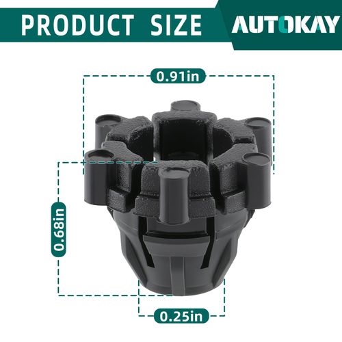 AUTOKAY 4806111AA Driver and Passenger Side Headlight Lamp Ball Stud Retainer Clip Fits for Dodge Challenger 2008-2020 Magnum 2005 2006 2007 2008 Set of 2 RE# 04806111AA