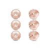 10k Solid Rose Gold Replacement Pair Earring Screw Back Backings Only Three Pair Set
