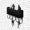 Wall Mount Key Rack Hanger Holder 5 Hook Chain Storage Keys Organizer Home Decor