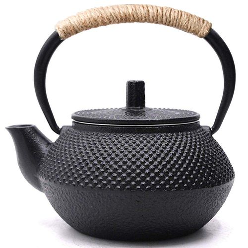 Tetsubin Iron Pot, Teapot, No Enamel, Iron Supplement, Includes Tea Strainer, Stylish, Tea Pot, Compatible with IH Fire, 10.1 fl oz (300 ml)
