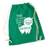 Flox Creative Green Drawstring Bag This Llama Doesn't Want Drama