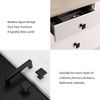 LONTAN 15 Pack Black Cupboard Knobs Black Cabinet Knobs Black Door Knobs Black Drawer Knobs Hardware Cabinet Knobs for Drawers Black Kitchen Knobs Zinc Alloy Cupboard Door Knobs