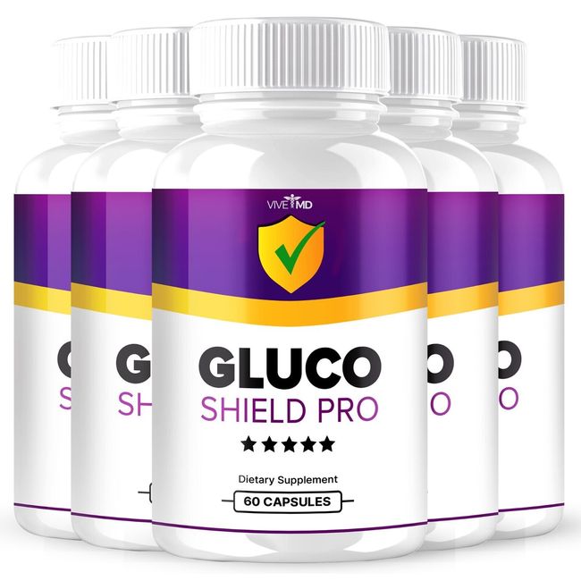 Gluco Shield Pro Mineral Supplements for Men &  Women Official Formula (5 pack)