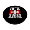 offizielles Mitglied eines Schweizer Trinkteams Swiss PopSockets mit austauschbarem PopGrip