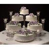 6 TIER CASCADE WEDDING CAKE STAND (STYLE R600)
