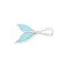 Starborn Gemstone Whale Tail Pendant in Sterling Silver S Gemstone Opal