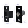 Adjustable Roller Catch Spring Loaded Latch Lock for Internal Doors | Black Plated | Pack of 2