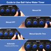 Aqualin Hose Water Timer Garden Irrigation System Controller Electronic Watering Computer with Two Outlets Color Blue