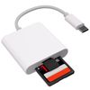 SD Card Reader, Ultra High Speed USB3.0 Multi-Card Reader, 2 in 1 TF SD Card Reader, Type C, SD Card Reader, OTG Function, Card Reader, SD Bi-Direction, High Speed Transmission, No Setting Required