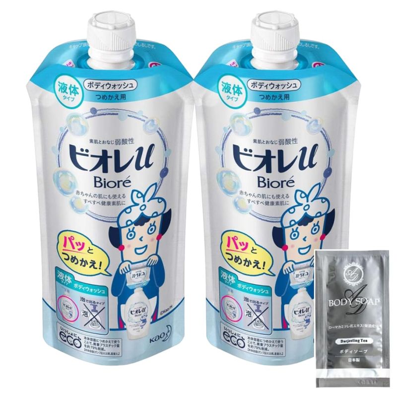 Biore u Body Wash, Refill Set, Set of 2, Bulk Purchase, Includes ...