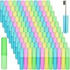 Jeyiour 120 Pcs Travel Toothbrush Holder Bulk Multiple Portable Toothbrush Case Storage Plastic Breathable Toothbrush Travel Containers for Travel Trip Camping Home Outdoor (Classic Style)