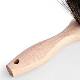 OAKART Hand Brush Soft Bristle with Oiled Beech Wood Handle 14 Inch Long  (Brown)