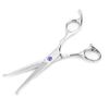 Professional Hair Cutting Thining Scissors Set Round Head Shears Baby Hairdressing Scissors Set for Baby Kids (Blue)
