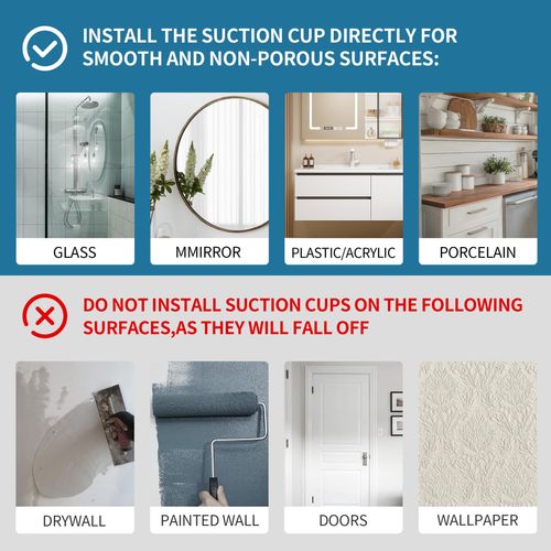 Deluwire Suction Cup Hooks for Shower,4 PCS No Drill Bathroom Hooks for Towels, Robes,Removable Towel Holder for Bathroom Wall,Kitchen,Glass,Mirror,Hanging up to 15 lbs,Loofah-Gold