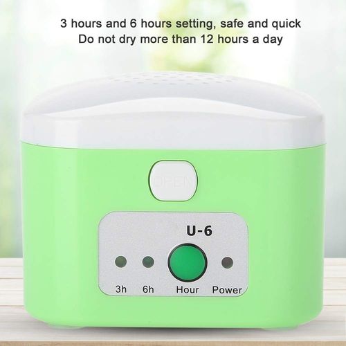 Hearing Aid Dryer - Nikou Electric USB Drying Box, Headphone Dehumidifier, Moisture Proof Hearing Aid Dryer Case Green