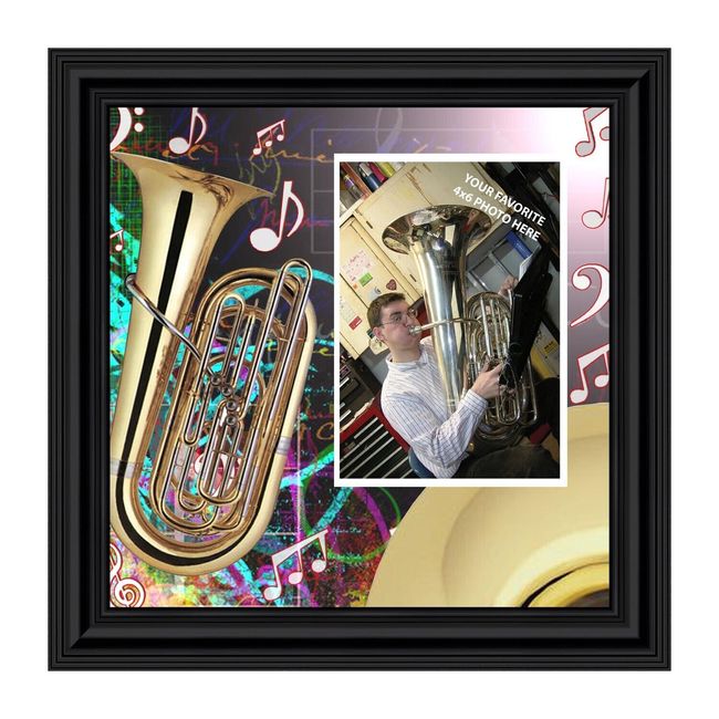 Tuba, Marching Band Gifts Picture Frame, 10X10 3516B