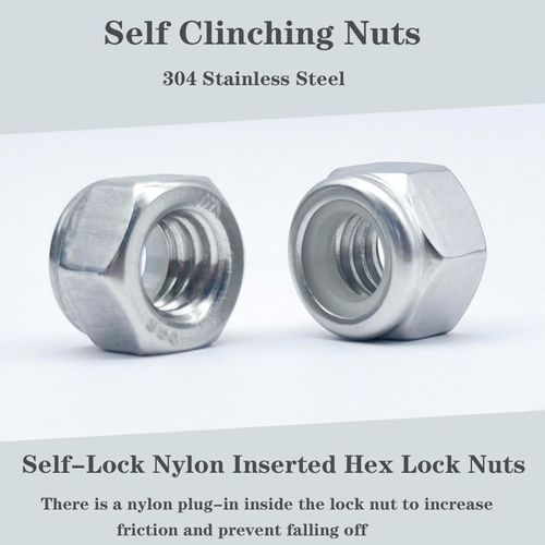 OBQSNS 4 Sets Stainless Steel Trailer Hardware Kit,5/16-18 x 2-1/2" Carriage Bolts Screws Round Head Square Neck and Hex Nuts & Flat Washers,for Trailer Latch and Door Handle Applications