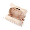 Francfranc Wave Shape Stand Pouch, S, Ivory, Makeup Pouch, Trinket Case, Ivory