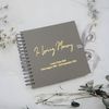 Personalised Loving Memory Funeral Remembrance Memorial Grey Guest Book