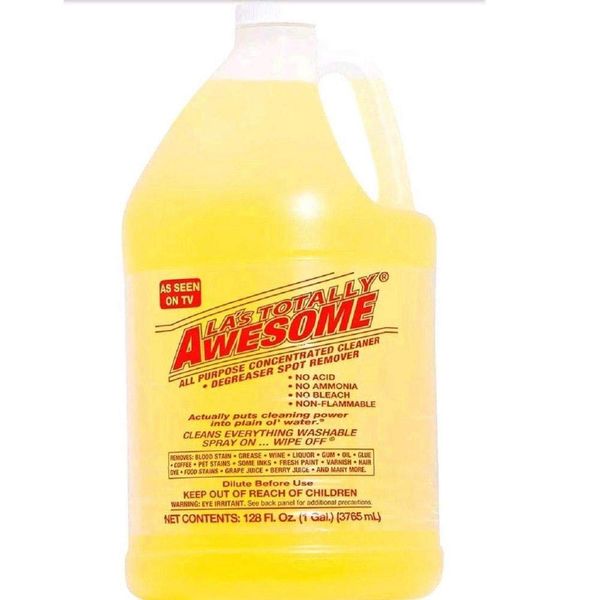 128 Fl Oz Refills, 1 Bottle Original - La's Totally Awesome All Purpose Concentrated Cleaner Degreaser Spot Remover Cleans Everything Washable As Seen on Tv,Pack of 1