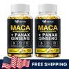 Peruvian Maca Root Capsules - Organic Extract for Men,240 Pills,Natural Vitamins