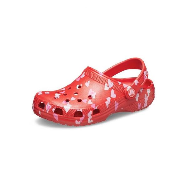Crocs Unisex Children's Classic Vday Clog T, Cherry red, 27/28 EU