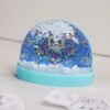 Magnetic Christmas DIY Blue Snow Globe Kit- 8 per Pack