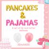 LaVenty Pancakes & Pajamas Decoration Pancakes & Pajamas Balloons Pajamas Party Decoration Slumber Party Decoration Girls Night Decoration (pink gold 1)
