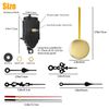 Replacement Quartz Clock Movement Mechanism DIY Repair Kit Tool Parts w/Pendulum