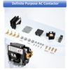 2-Pole 40 Amp 24V Coil HVAC Contactor ON/OFF Relay AC Compressor Switch UL