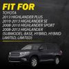 Interior Door Handle For 2008-2013 Toyota Highlander Front Driver Silver lever A