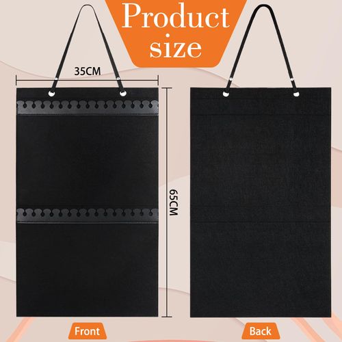 Wall Hanging Jewelry Organizers and Storage, Hanging Necklace Organizer, Necklace Holder Organizer for Closet Door Jewelry Holder for Necklace Bracelet Earring Wall Jewelry Necklace Display Hanger
