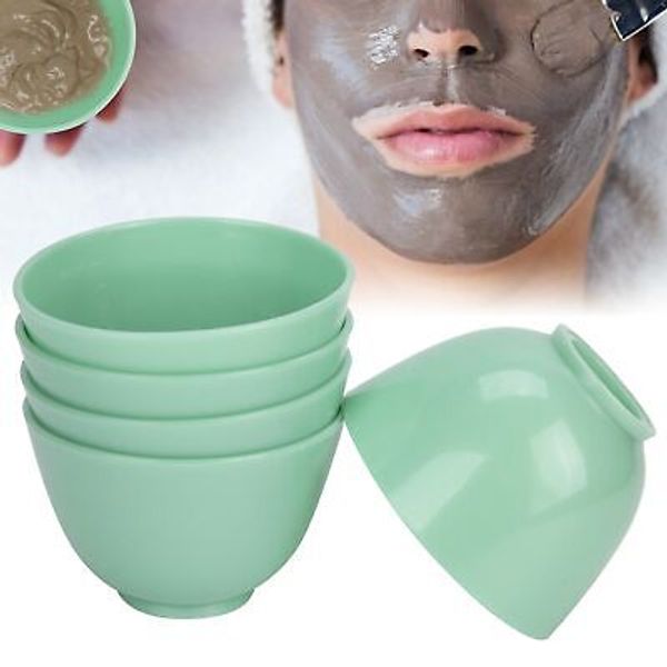 5pcs DIY Facial Mask Mixing Bowl PVC Facial Mask Mixing Bowl For Skin Care Routi