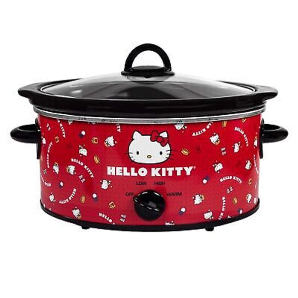 Uncanny Brands Hello Kitty 5-Quart Slow Cooker - Cook With Your Favorite Kitty