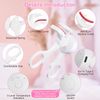 2pcs Electric Eyelash Curler  Adjustable Temperature USB Rechargeable Travel