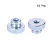 sourcing map Knurled Thumb Nuts, 10Pcs M6x1mm Iron Round Knobs Fasteners for 3D Printer Parts