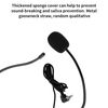 Headworn Microphone, ABS Material, Clear Sound, Compatible with Speakers, Sound Cards, Amplifiers, Computers