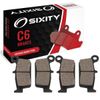 Sixity C6 Ceramic Brake Pads FA131 FA131 Front Rear Replacement Kit