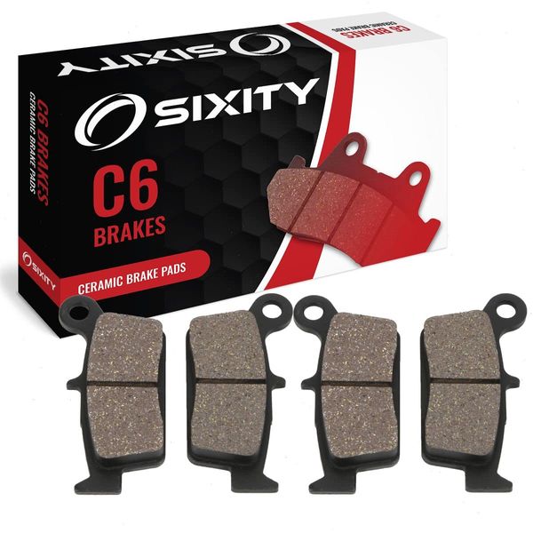 Sixity C6 Ceramic Brake Pads FA131 FA131 Front Rear Replacement Kit