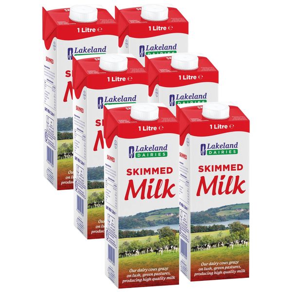 Lakeland Dairies Long Life Skimmed Milk 6x1ltr