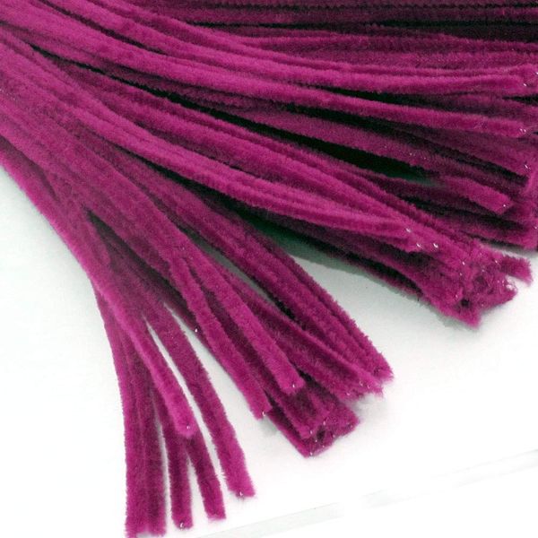 The Crafts Outlet Chenille Stems, Pipe Cleaner, 12-inch (30-cm), 1000-pc, Fuchsia