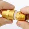 ChillWaves Brass Pipe Fitting, Hex Coupling 1/8" NPT Female x 1/8" NPT Female Thread Adapter(3-PACK)