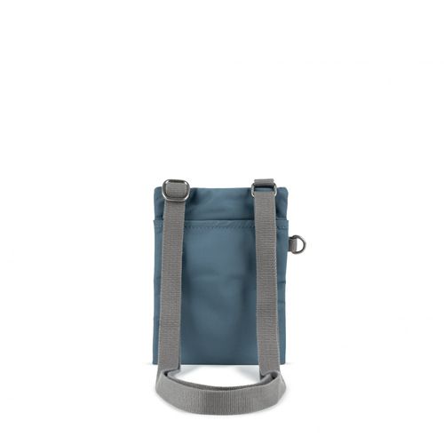 ROKA Chelsea Small Crossbody Phone Bag for Women & Men - Multi Pockets, Chunky Zip, Adjustable Strap for Mobile Phones, Wallet, Cards - Airforce Blue