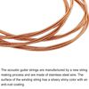 sourcing map Acoustic Guitar Strings, 85cm/2.79ft E-6th Strings-Warm, Bright, Balanced Tone Pack of 10