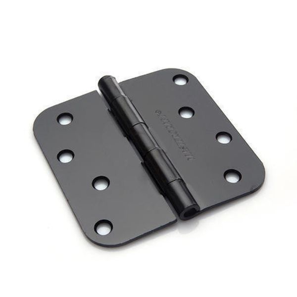 4" Oil-Rubbed Bronze Finish Door Hinges - 3 Pack, 5/8" Round, Removeable Pin