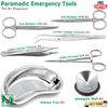 EMT Paramedic Emergency Medical Tools Kit Dressing Dissecting Scissors Forceps
