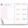 Clever Fox Weekly Desk Planner – Desktop Weekly To Do List Notepad & Planning Pad for Boosting Productivity, 50 Tear Off Weekly Journal Sheets, Size: 8.5" x 11" – Pink