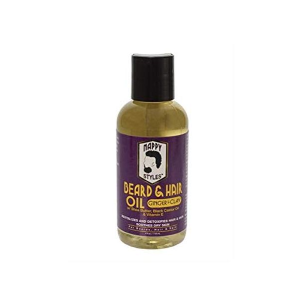 Nappy Styles Beard Oil Ginger & Clay 4 Oz
