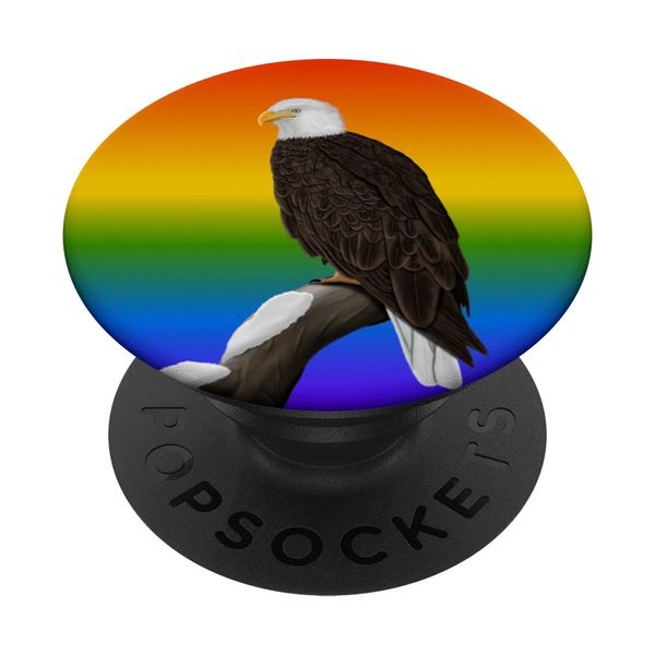 Bald Eagle Rainbow Bird Birdwatcher Birdlover Diversity PopSockets Swappable PopGrip